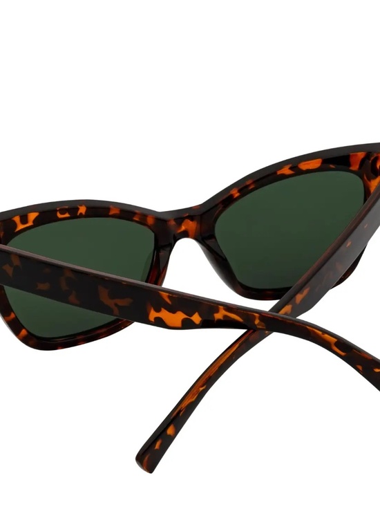NWT Oversize Mid Century Modern Cat Eye Sunglasses Tortoise Green main image 7